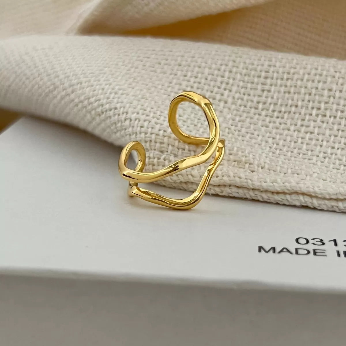 EOS Adjustable Ring – Gold Vermeil over Sterling Silver (925)