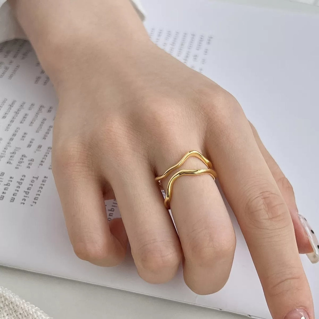 EOS Adjustable Ring – Gold Vermeil over Sterling Silver (925)