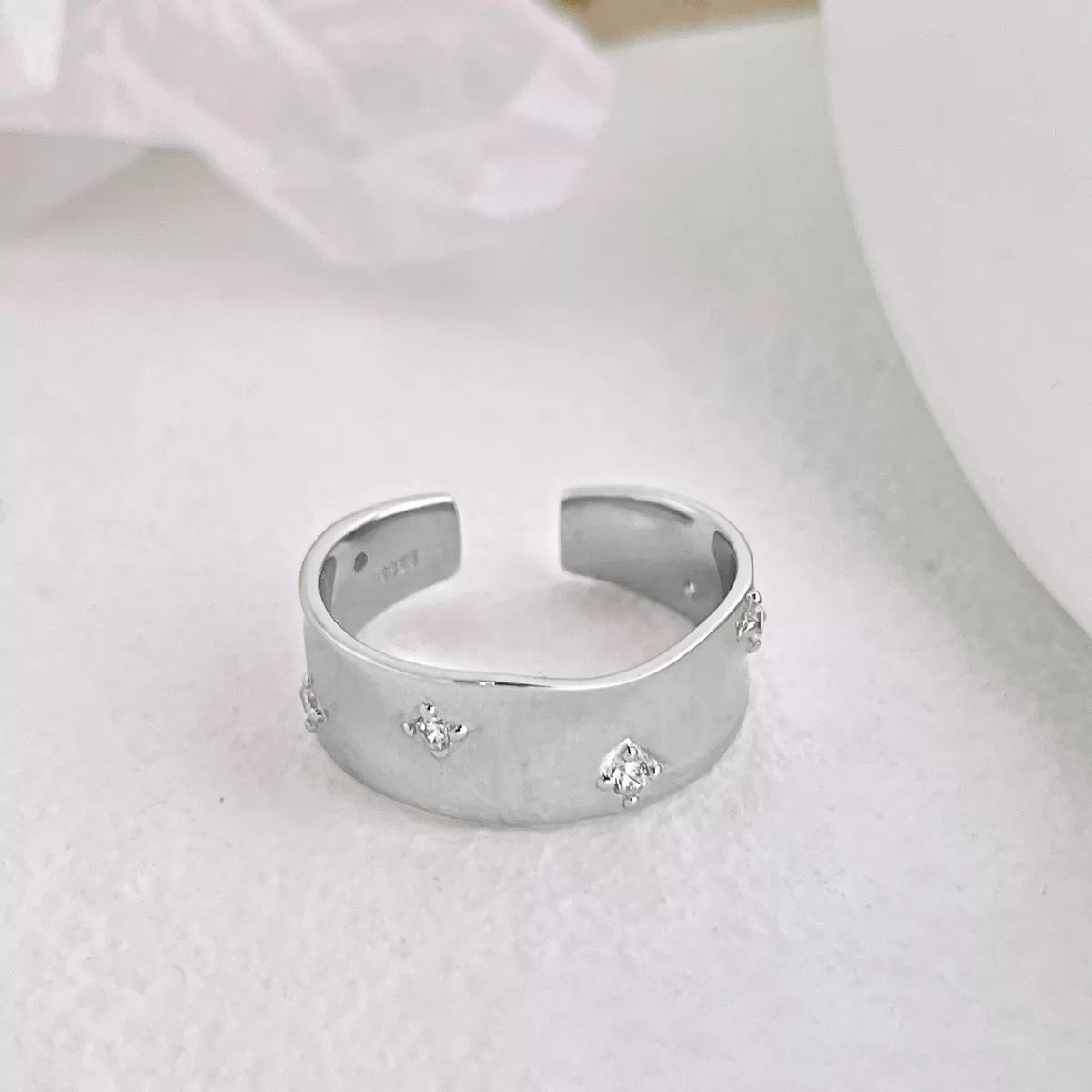 Hammered Style Adjustable Ring
