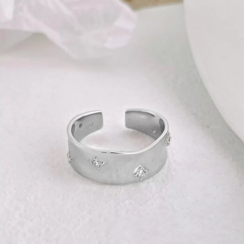 Hammered Style Adjustable Ring